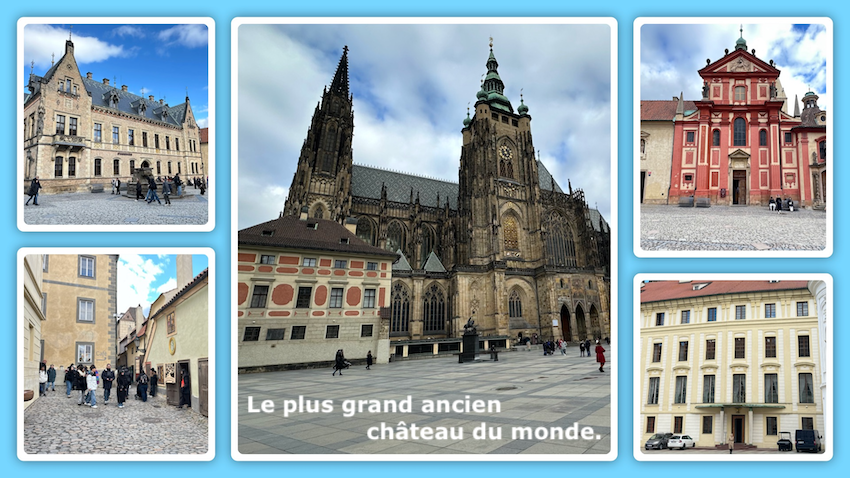 Le chateau et ces nombreuses places